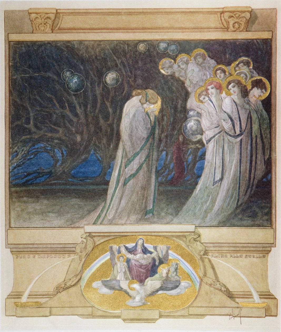 Illustrazione dalla Divina Commedia di Dante, Purgatorio, Canto XXXIII